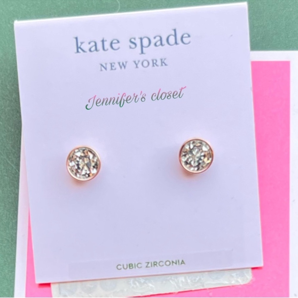 Kate Spade New York Crystal Stud Earrings /  NWT